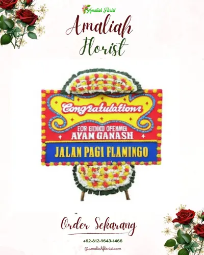 Bunga Papan Congratulation di Gedung Serbaguna Mahkamah Konstitusi Bekasi