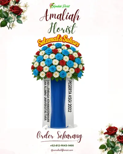 Standing Flower di Gedung Serbaguna Mahkamah Konstitusi Bekasi